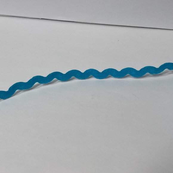 Light Blue Ric Rac Trim Ribbon Offray 12 Rolls Craft Scrapbook Card Making Gifts - Picture 10 of 15